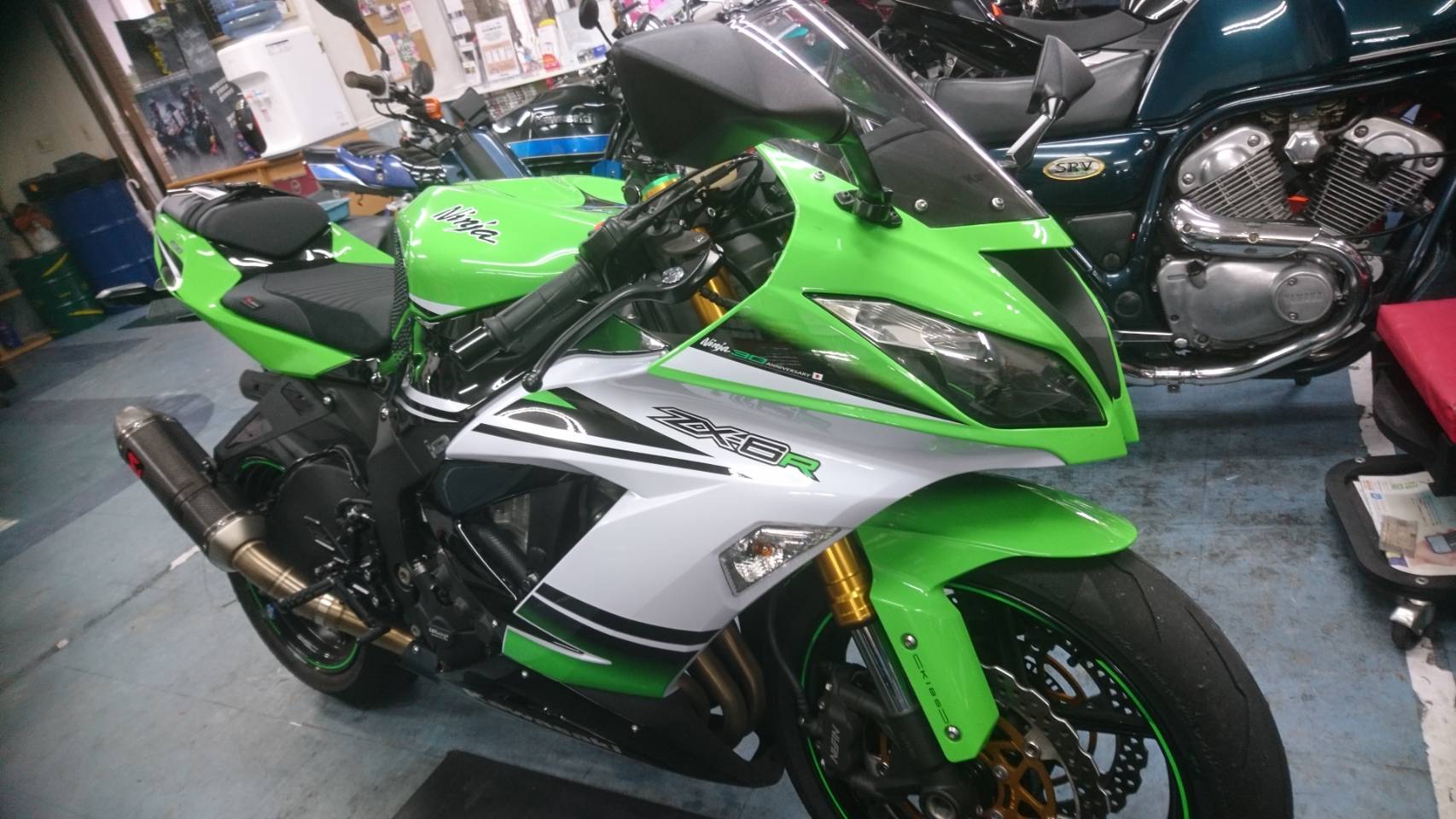 ZX-6Rにオートシフター取付♪ | ストラテジー【福岡市にある街のバイク 